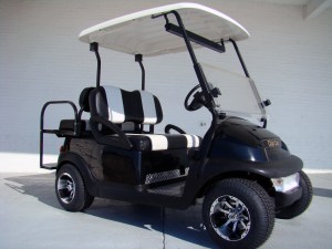 Low Profile Black Club Car Precedent Golf Cart